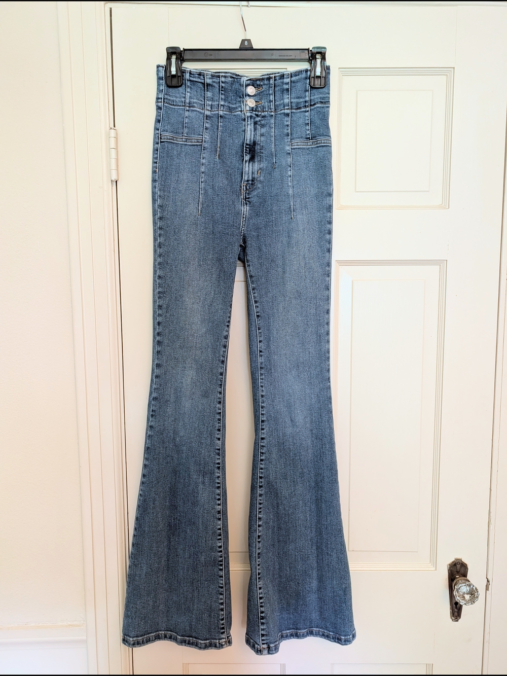 We Thee Free Jayde Flare Jeans Light Wash Size 27